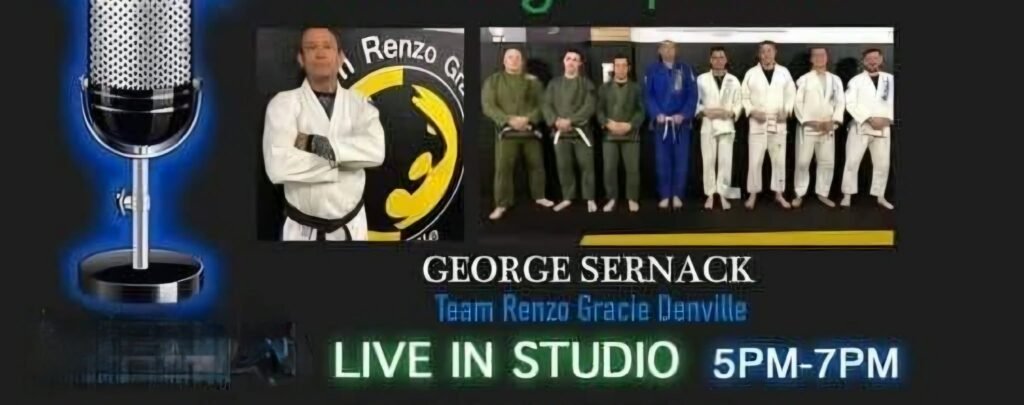 George Sernack - Team Renzo Gracie Denville. Images of George in karate suit.