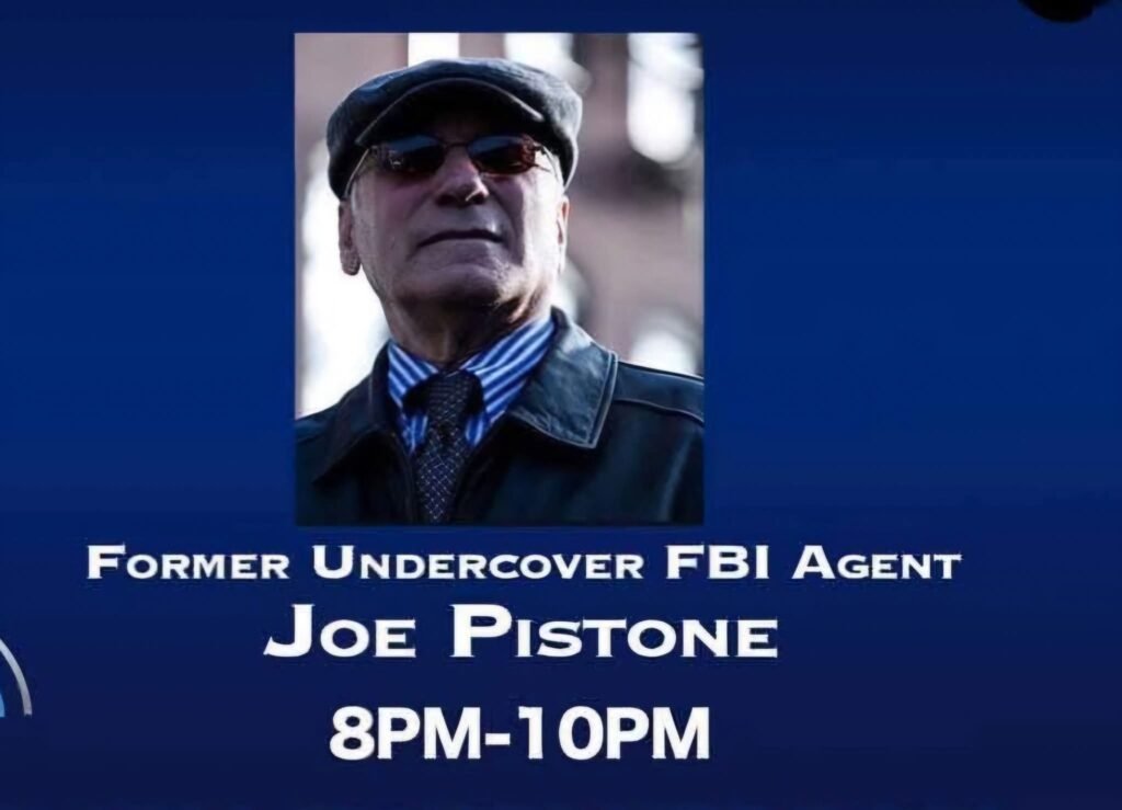 Former Undercover FBI Agent Joe Pistone. An image of Joe.