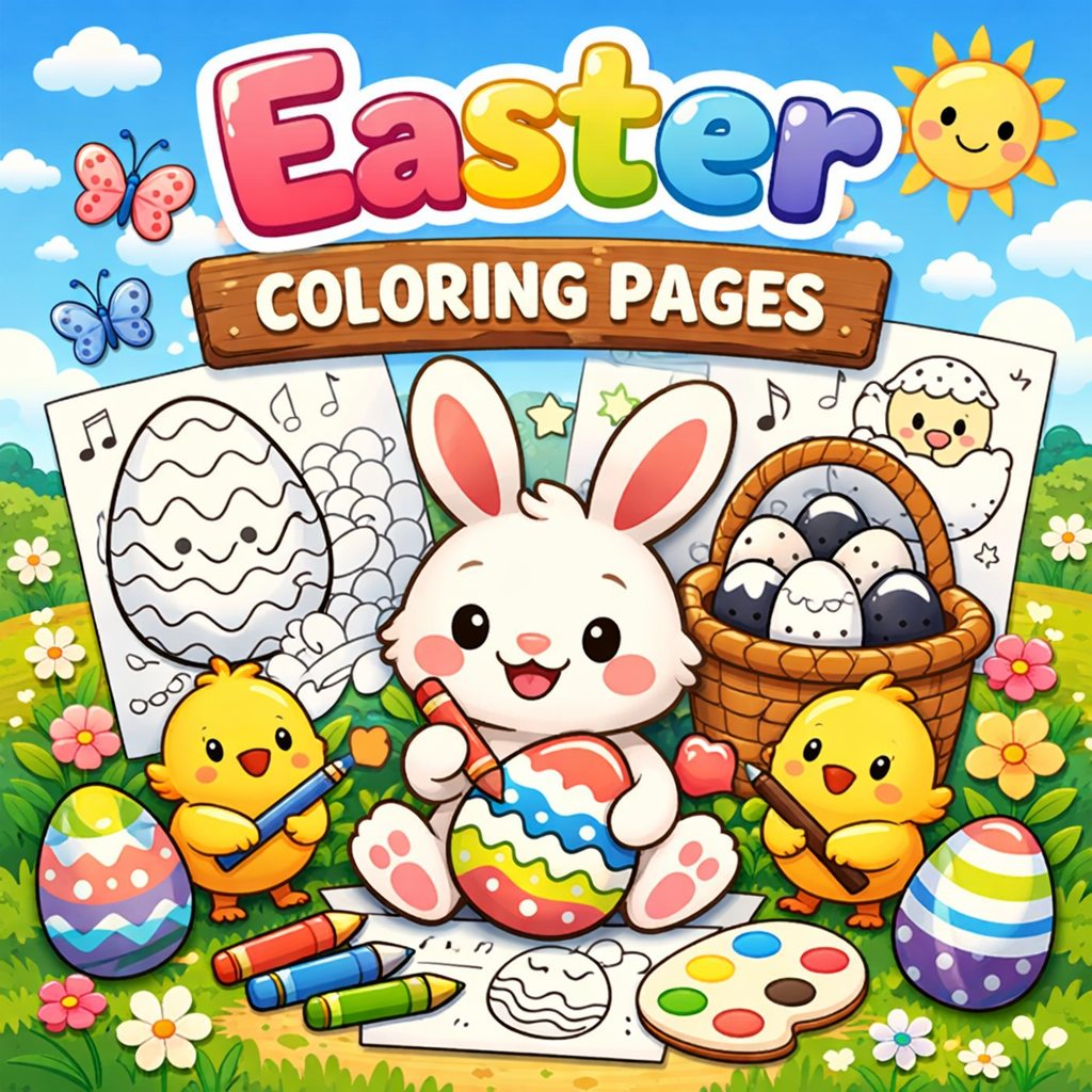 Easter Coloring Pages.